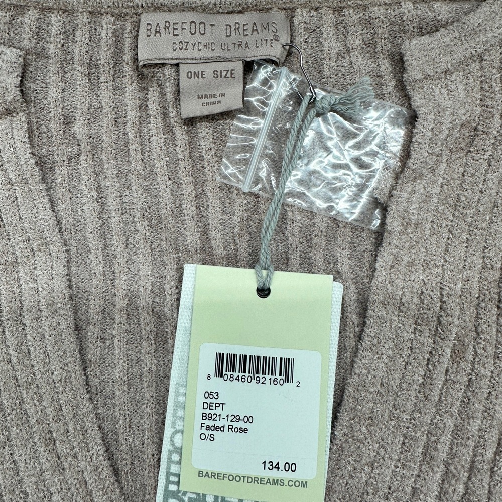 Barefoot Dreams CozyChic Ultra Lite Faded Rose Tunic Top One Size- BNWT $134 - Picture 2 of 8